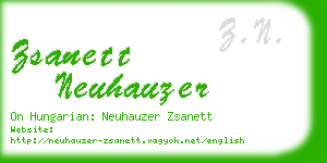 zsanett neuhauzer business card